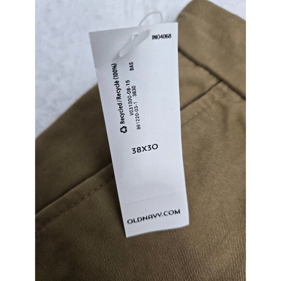 Old Navy Mens Classic Loose Fit Khaki Pants 38x30 100% Cotton Casual Wear - Picture 3 of 5
